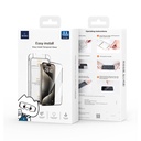 Apple iPhone 16E Uyumlu Wiwu SQ-008 Oleofobik Easy Install Darbeye Karşı Dayanıklı Temperli Cam Ekran Koruyucu + Kolay Uygulama Aparatlı - 4