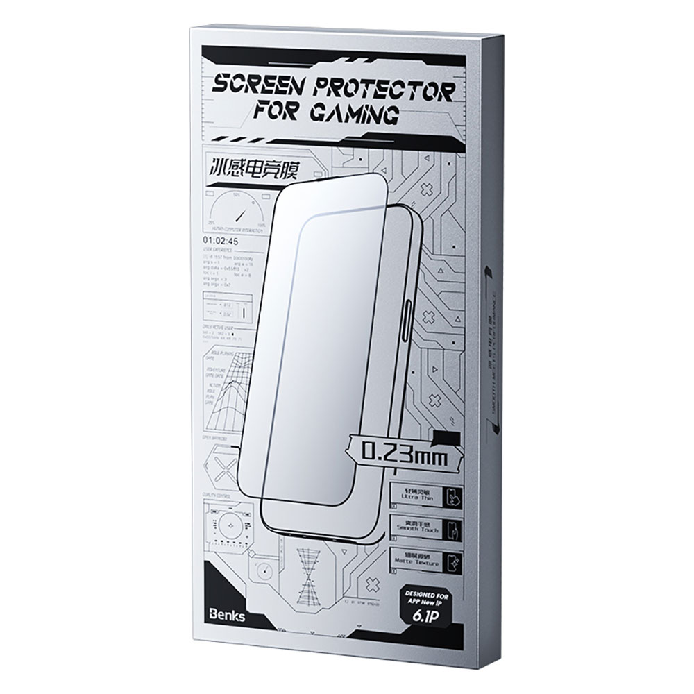 Apple iPhone 16E Uyumlu Benks Gaming Anti-Dust Toz Önleyici Mat Cam Ekran Koruyucu - 1