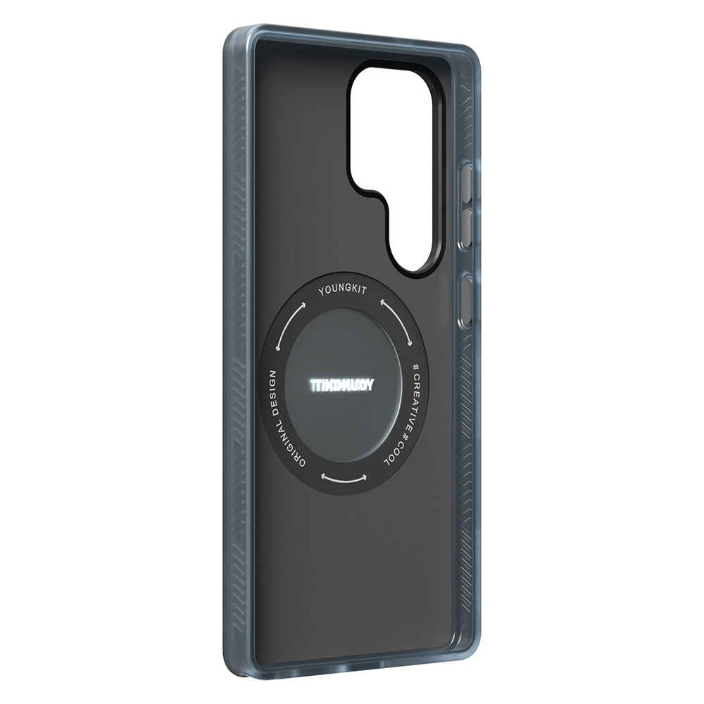 Samsung Galaxy S25 Ultra Uyumlu Kılıf Magsafe Şarj Özellikli Youngkit 360° Standlı Technology Serisi Kapak - 6