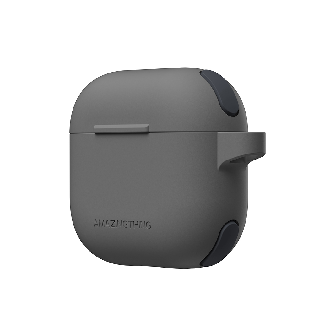 Apple Airpods 4 Uyumlu Kılıf Airbag Köşe Tasarımlı Amazingthing Omni Serisi Silikon Kapak - 1