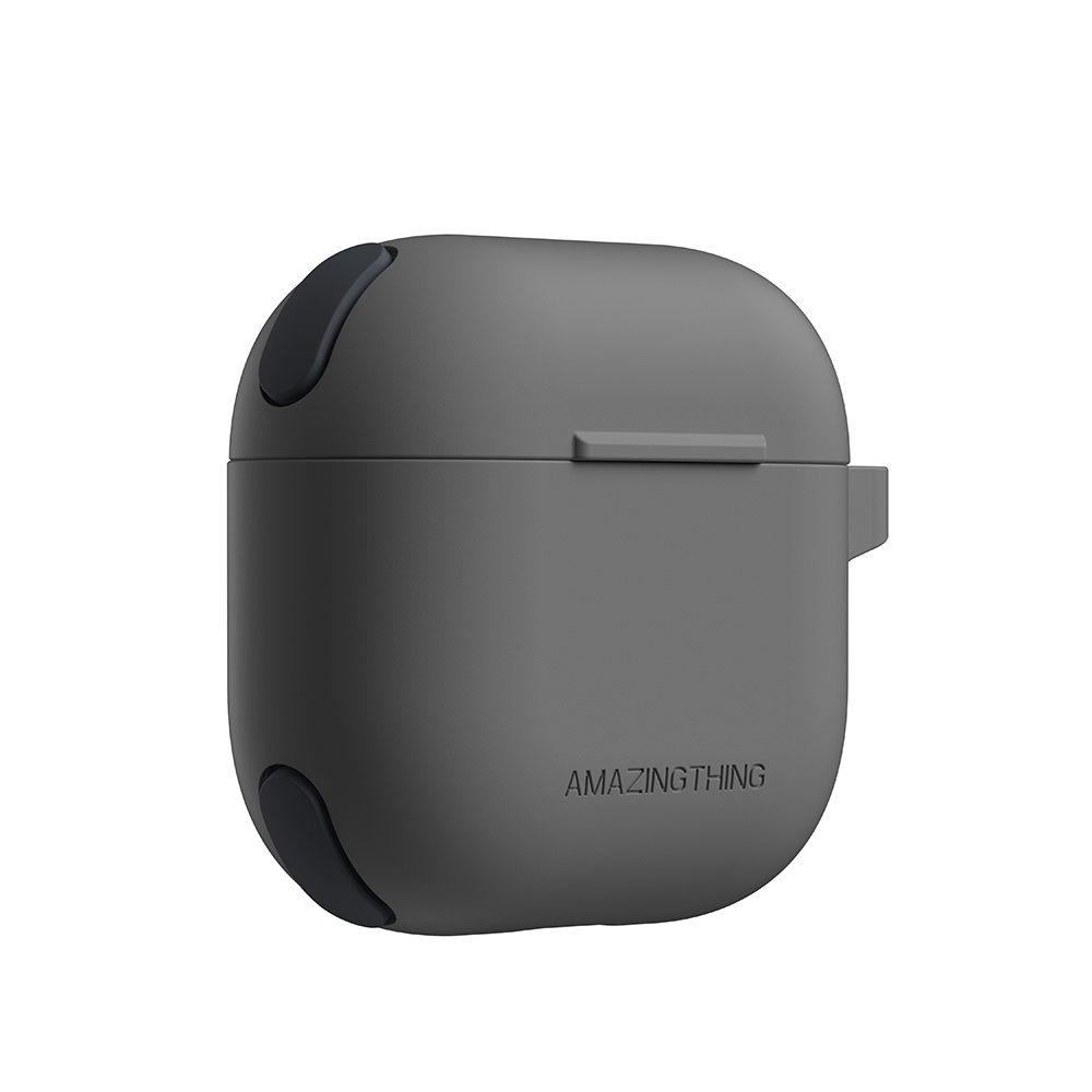 Apple Airpods 4 Uyumlu Kılıf Airbag Köşe Tasarımlı Amazingthing Omni Serisi Silikon Kapak - 2