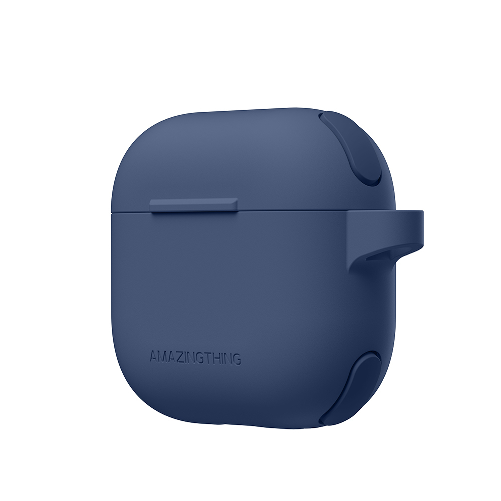 Apple Airpods 4 Uyumlu Kılıf Airbag Köşe Tasarımlı Amazingthing Omni Serisi Silikon Kapak - 3