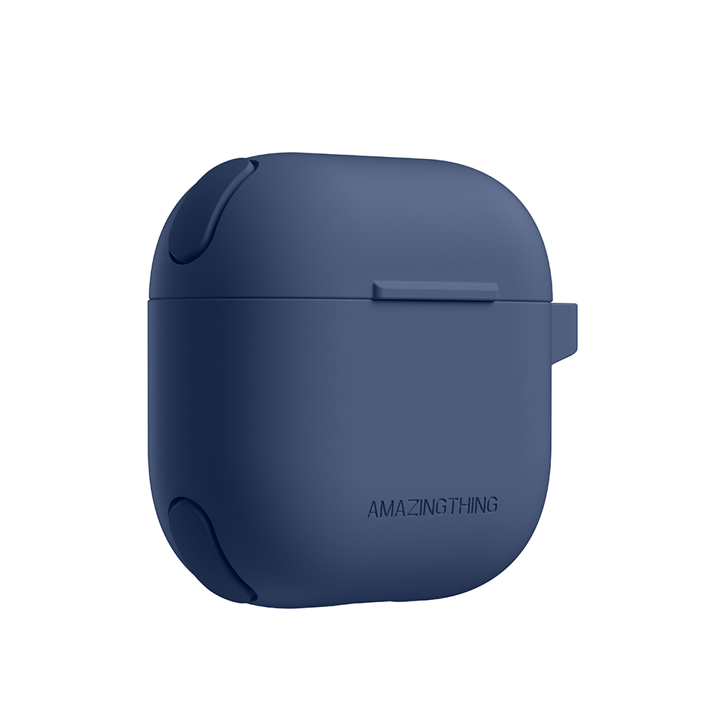 Apple Airpods 4 Uyumlu Kılıf Airbag Köşe Tasarımlı Amazingthing Omni Serisi Silikon Kapak - 4