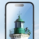 Apple iPhone 16 Pro Max Uyumlu Benks Ultra Shield 0.9mm Çerçeveli 0.3mm Ekran Koruyucu + Kolay Uygulama Aparatlı - 7