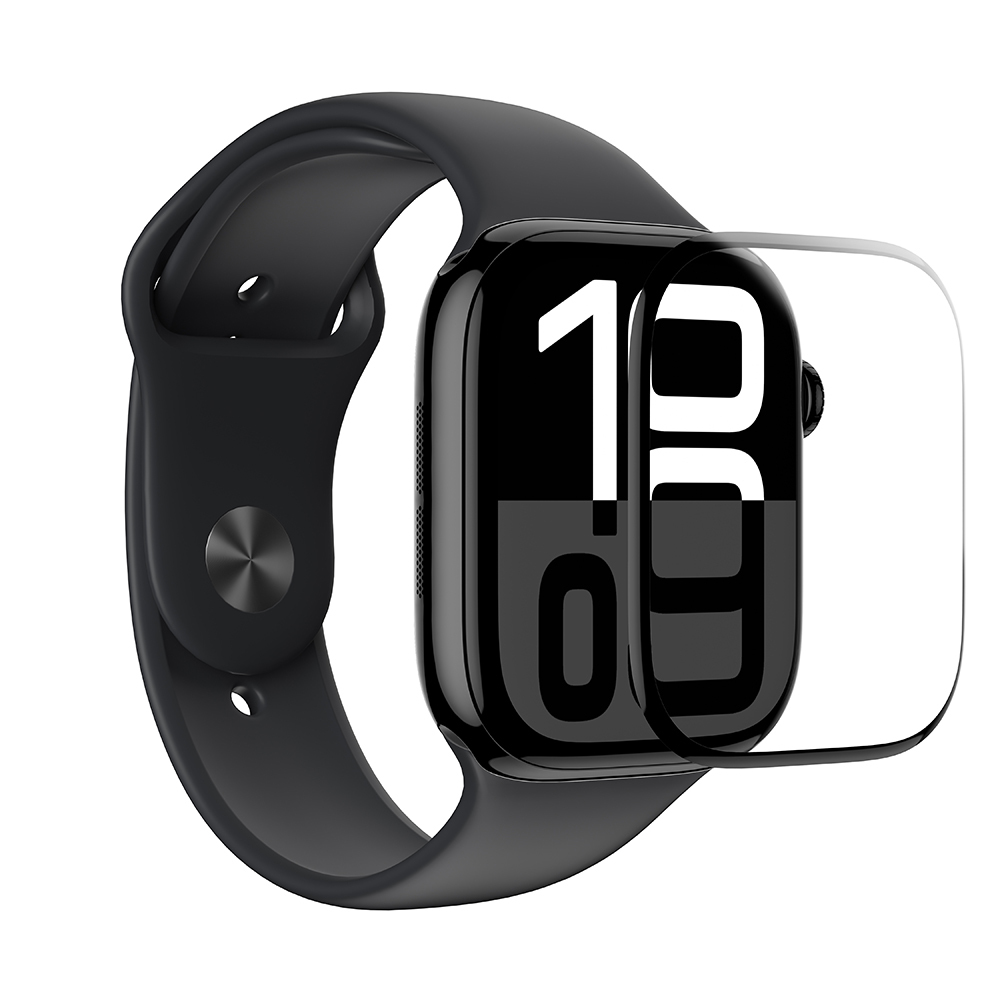 Apple Watch 10 46mm Uyumlu Amazingthing Radix Protective Parmak İzi Bırakmayan HD Ekran Koruyucu Film + Kolay Uygulama Aparatı - 5