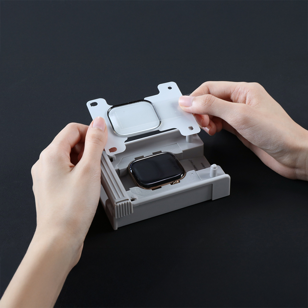 Apple Watch 10 46mm Uyumlu Amazingthing Radix Protective Parmak İzi Bırakmayan HD Ekran Koruyucu Film + Kolay Uygulama Aparatı - 9
