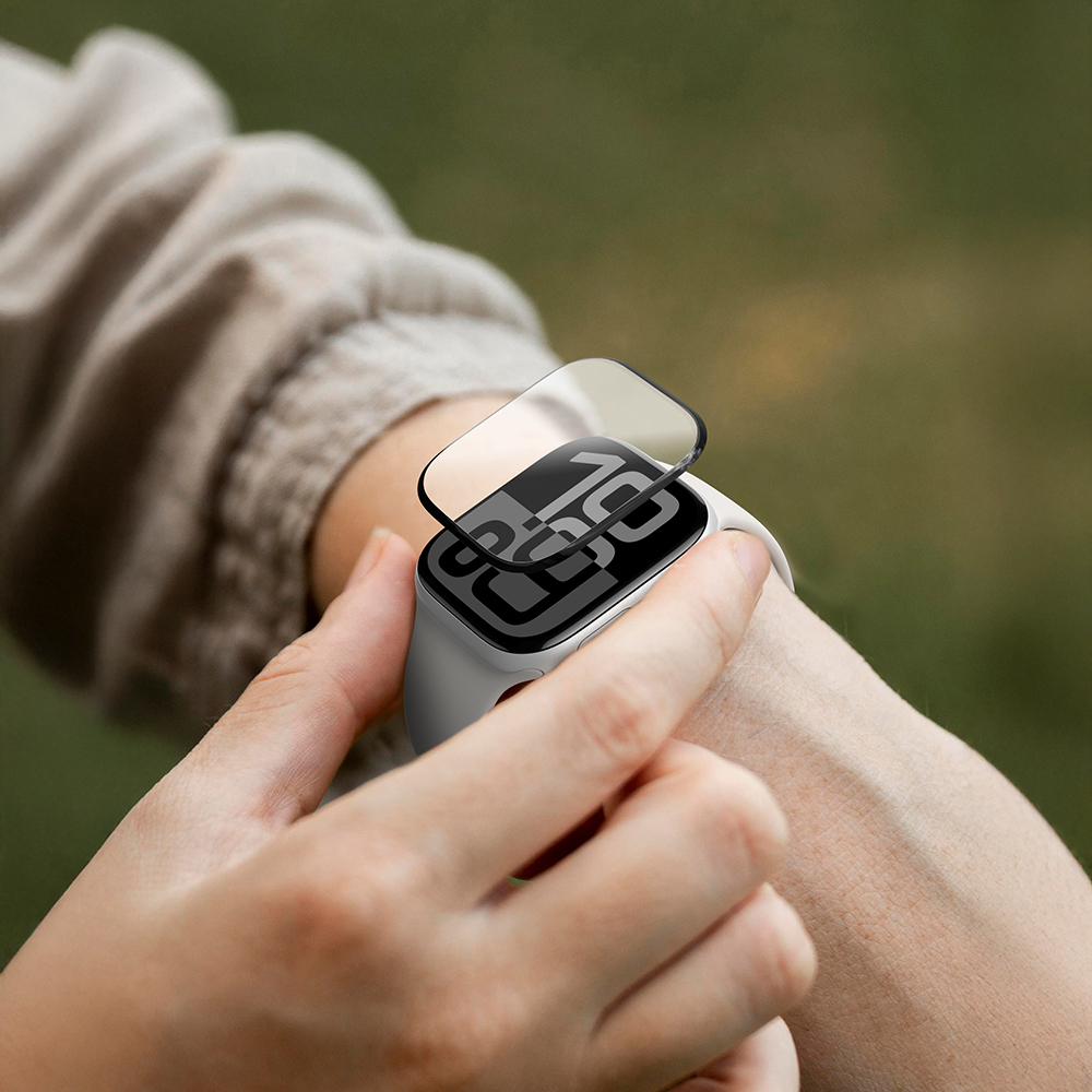 Apple Watch 10 46mm Uyumlu Amazingthing Radix Protective Parmak İzi Bırakmayan HD Ekran Koruyucu Film + Kolay Uygulama Aparatı - 18