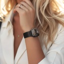 Apple Watch 10 46mm Uyumlu Amazingthing Titan Premium Metal Hasır Kordon - 8