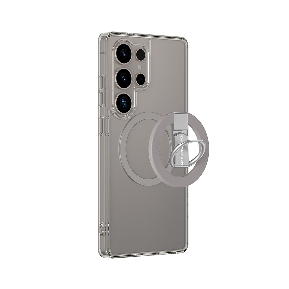 Samsung Galaxy S25 Ultra Uyumlu Kılıf Magsafe Şarj Özellikli Yüzük Standlı Amazingthing Minimal Grip Serisi Kapak - 1