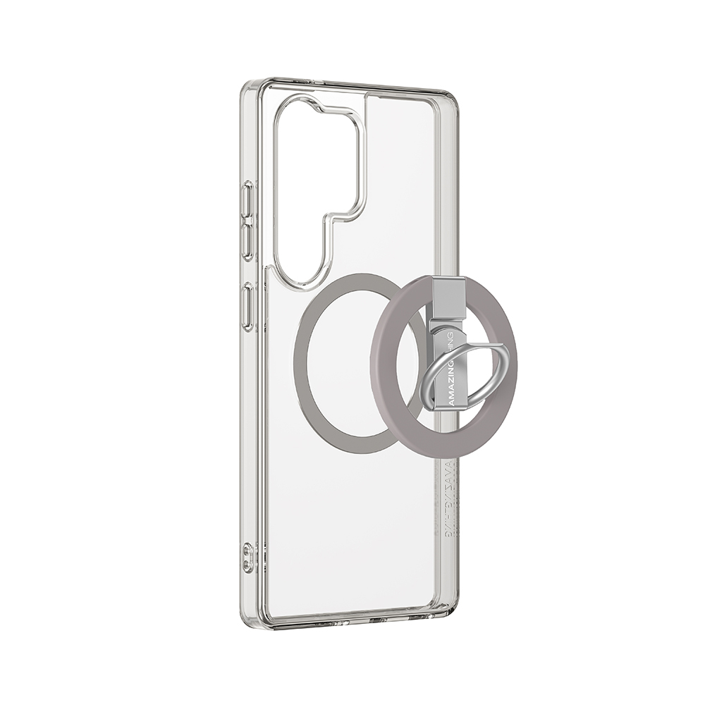 Samsung Galaxy S25 Ultra Uyumlu Kılıf Magsafe Şarj Özellikli Yüzük Standlı Amazingthing Minimal Grip Serisi Kapak - 2