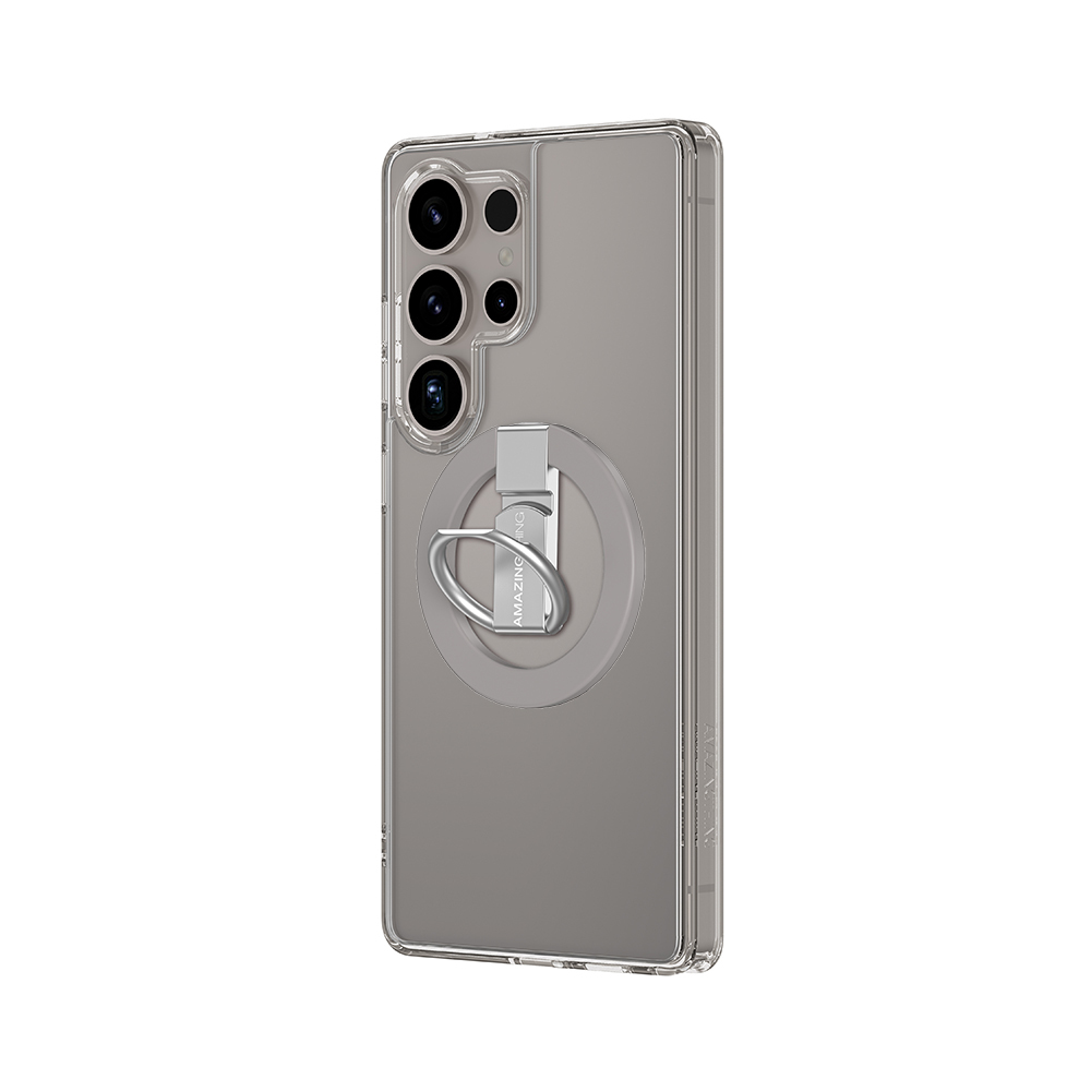 Samsung Galaxy S25 Ultra Uyumlu Kılıf Magsafe Şarj Özellikli Yüzük Standlı Amazingthing Minimal Grip Serisi Kapak - 3