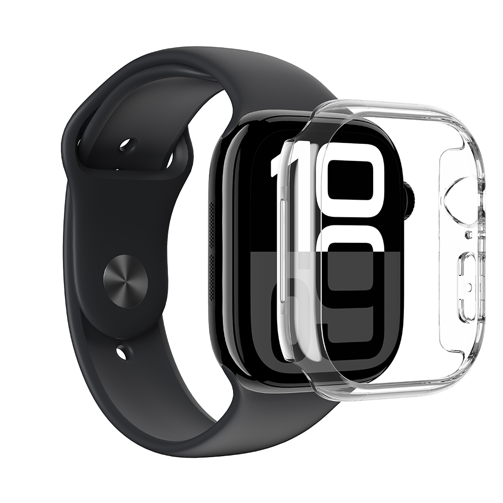 Apple Watch 10 42mm Uyumlu Amazingthing Radix Minimal FrameLite Sert PC Kasa Koruyucu - 5