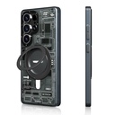 Samsung Galaxy S25 Ultra Uyumlu Kılıf Magsafe Şarj Özellikli Youngkit 360° Standlı Technology Serisi Kapak - 2