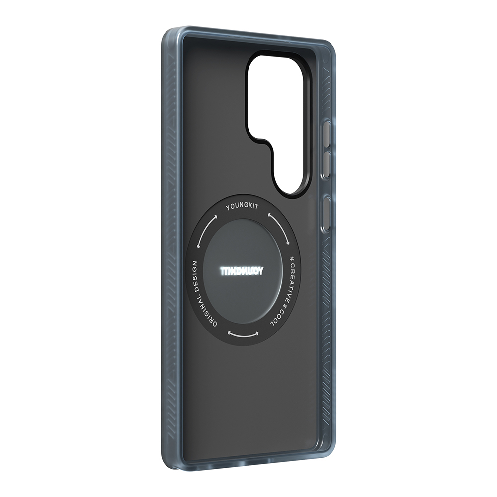Samsung Galaxy S25 Ultra Uyumlu Kılıf Magsafe Şarj Özellikli Youngkit 360° Standlı Technology Serisi Kapak - 3