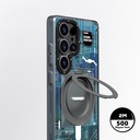Samsung Galaxy S25 Ultra Uyumlu Kılıf Magsafe Şarj Özellikli Youngkit 360° Standlı Technology Serisi Kapak - 5