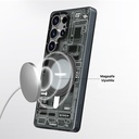Samsung Galaxy S25 Ultra Uyumlu Kılıf Magsafe Şarj Özellikli Youngkit 360° Standlı Technology Serisi Kapak - 6