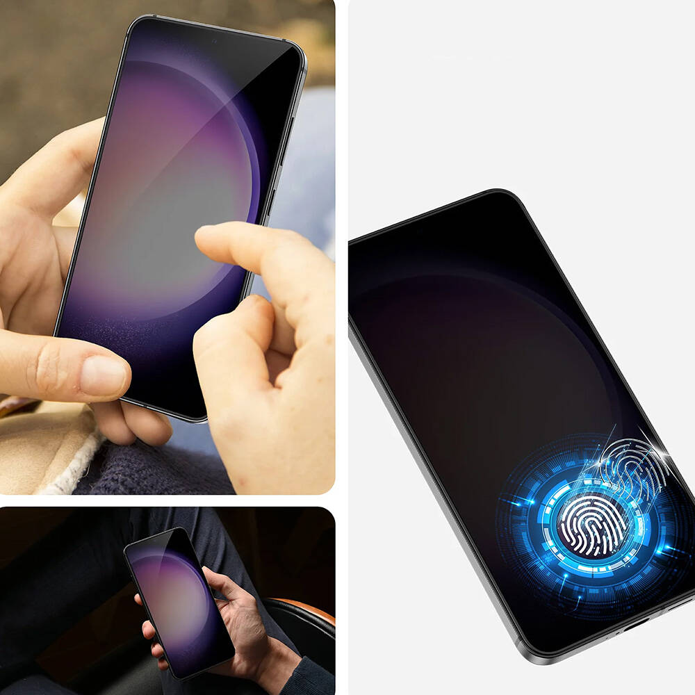 Samsung Galaxy S25 Uyumlu Benks Ultra Shield 0.3mm Privacy Ekran Koruyucu + Kolay Uygulama Aparatlı - 4