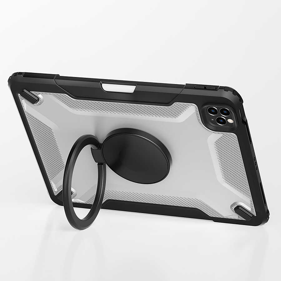 Apple iPad Air 11 2025 M3 Wiwu Mecha Dönebilen Standlı Tablet Kılıfı - 4