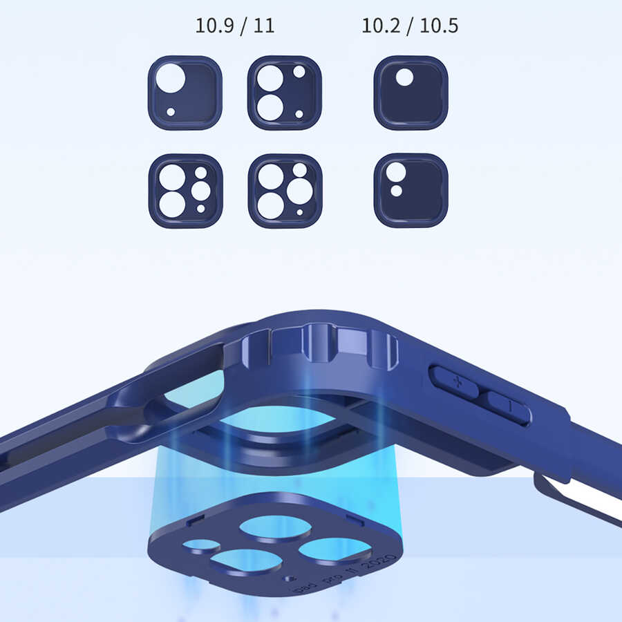 Apple iPad Air 11 2025 M3 Wiwu Mecha Dönebilen Standlı Tablet Kılıfı - 13