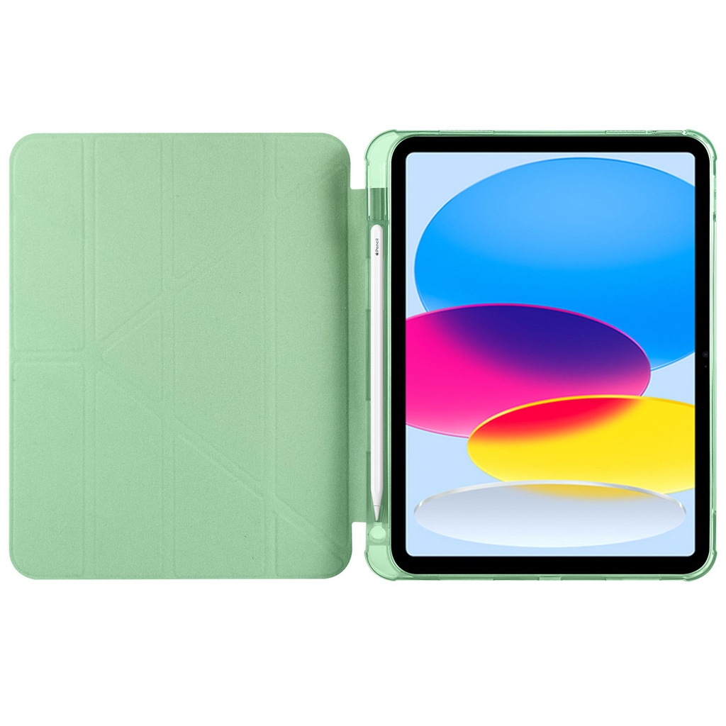 Apple iPad 11.Nesil 2025 Kılıf Zore Tri Folding Kalem Bölmeli Standlı Kılıf - 4