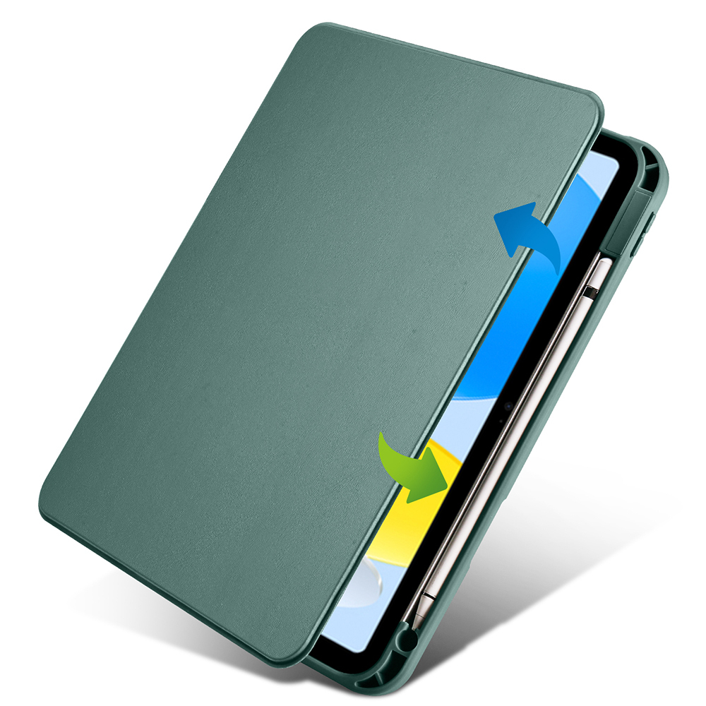 Apple iPad 11.Nesil 2025 Kılıf Zore Termik Kalem Bölmeli Dönebilen Standlı Kılıf - 8