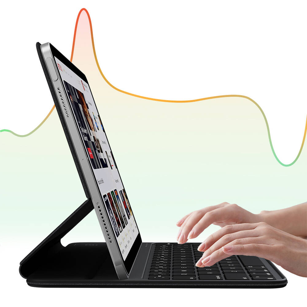 Apple iPad 11.Nesil 2025  Wiwu F15 Klavyeli Standlı Magnetik Kılıf - 7