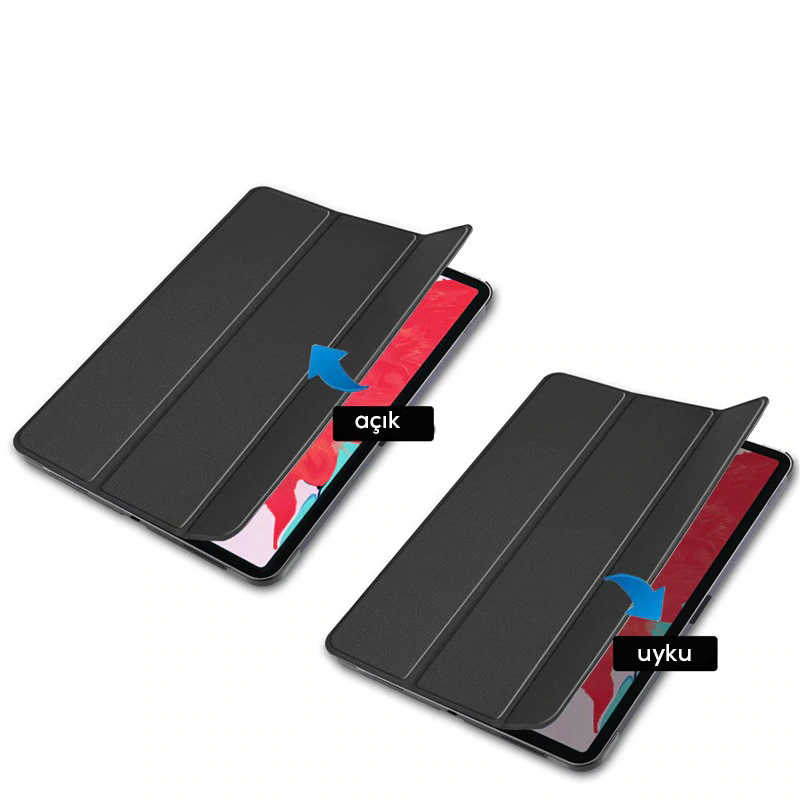 Apple iPad Air 11 2025 M3 Zore Smart Cover Standlı 1-1 Kılıf - 3