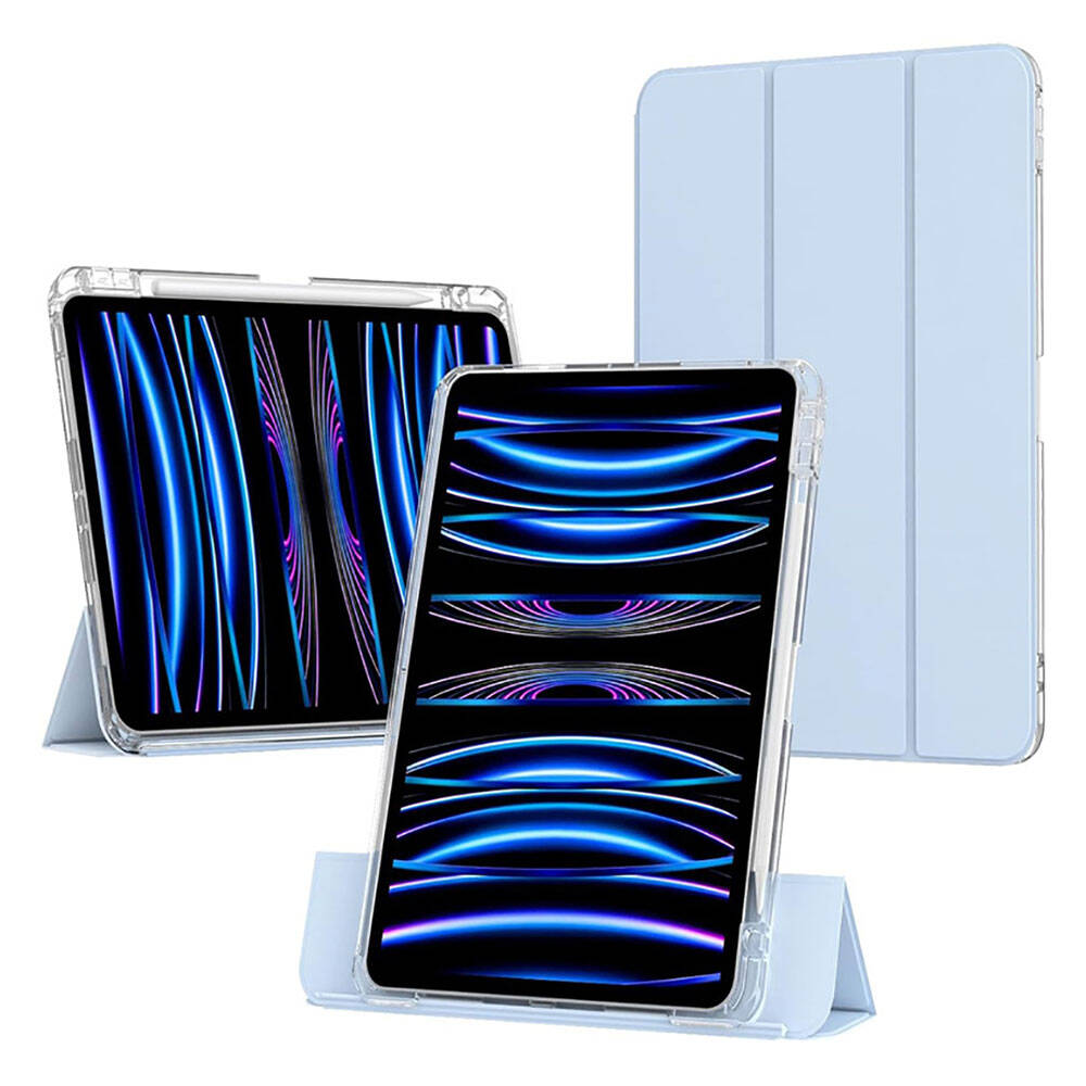 Apple iPad Air 11 2025 M3 Kılıf Magnetik Ayrılabilen Airbagli Zore Sliding Tablet Kılıfı - 4