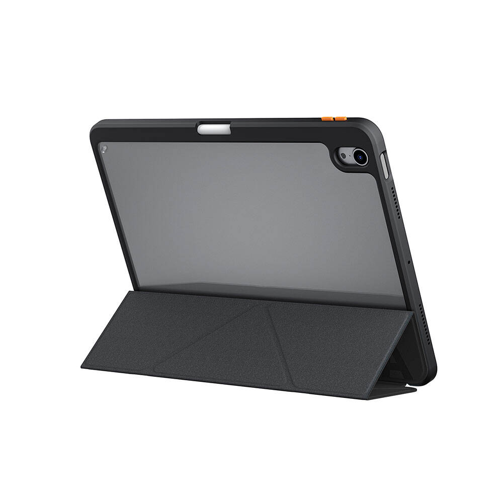 Apple iPad Air 11 2025 M3 Kılıf SkinArma Kabartma Baskı Tasarımlı 360 Tam Koruma Arkası Şeffaf Standlı Gamma Kılıf - 7