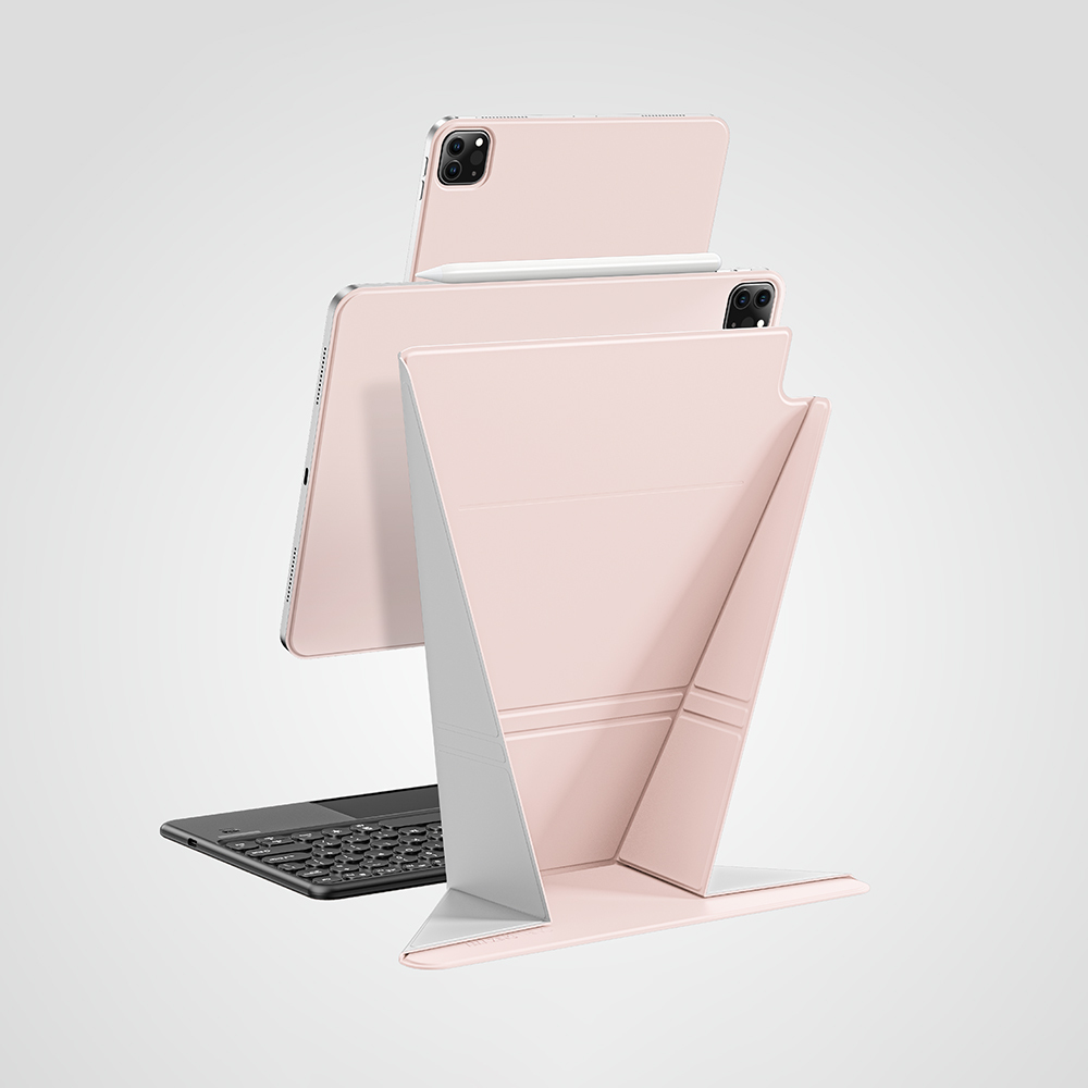 Apple iPad Air 11 2025 M3 Amazingthing Matte Pro Mag Folio Katlanabilir Magnetik Standlı Kılıf - 14