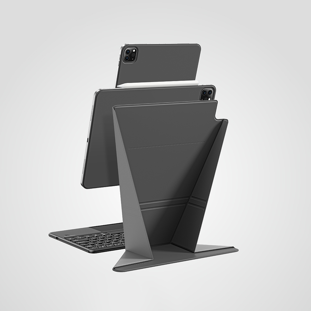 Apple iPad Air 11 2025 M3 Amazingthing Matte Pro Mag Folio Katlanabilir Magnetik Standlı Kılıf - 18