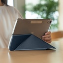 Apple iPad Air 11 2025 M3 Raptic Clear Folio Airbagli Şeffaf Kapaklı Katlanabilir Standlı Kılıf - 6