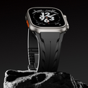 Apple Watch 10 46mm Uyumlu KRD-127 Metal Tokalı Silikon Kordon