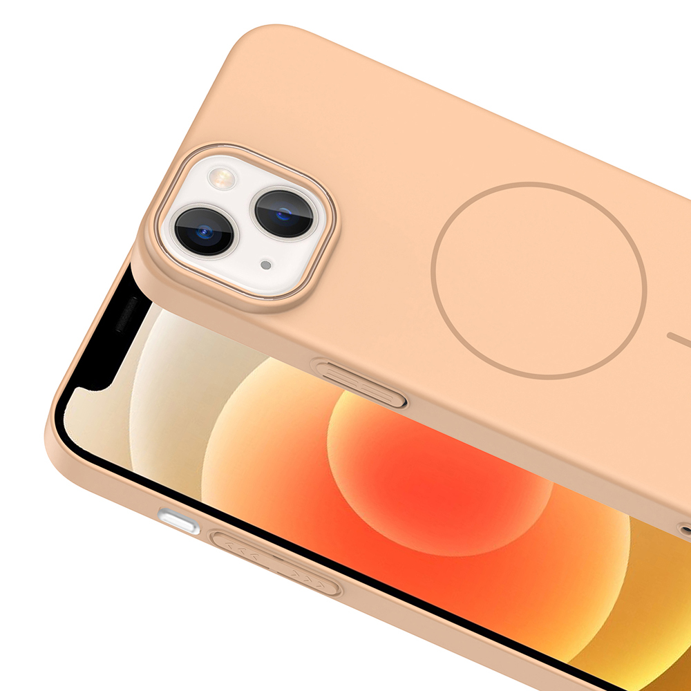 Apple iPhone 13 Uyumlu Kılıf Magsafe Şarj Özellikli Zore Ruby Silikon Kapak - 5