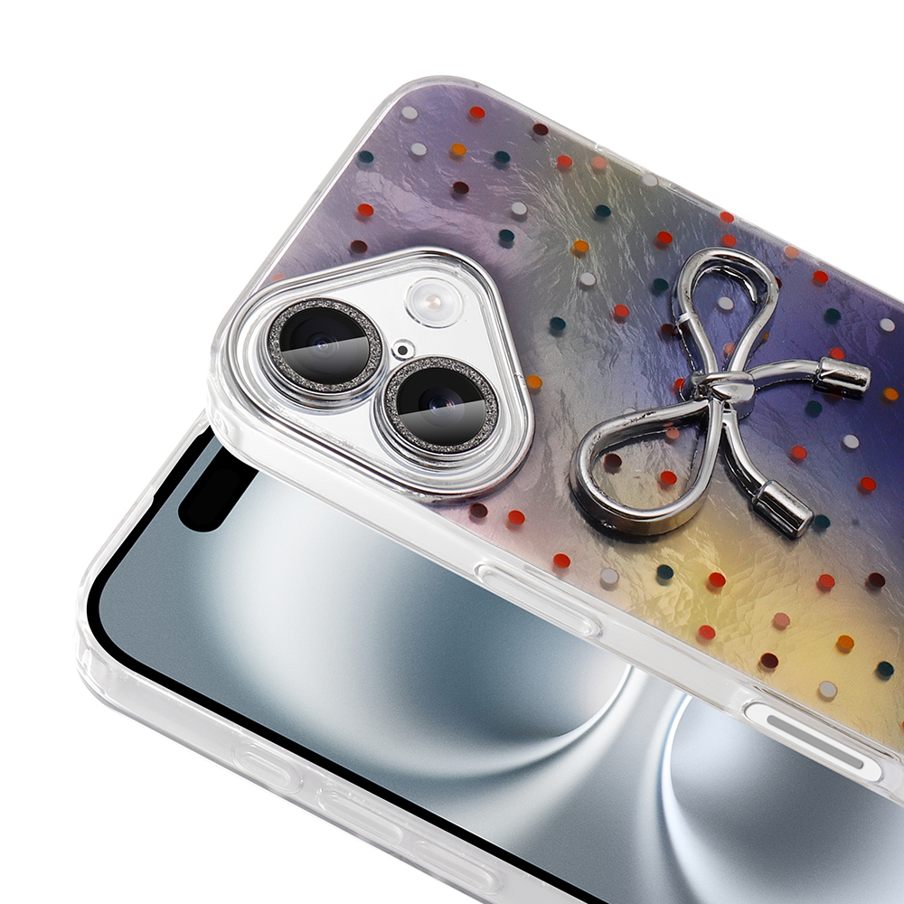 Apple iPhone 16 Plus Uyumlu Kılıf Kamera Korumalı Figürlü Zore Ponti Silikon Kapak - 2