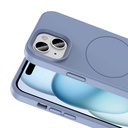 Apple iPhone 15 Uyumlu Kılıf Magsafe Şarj Özellikli Sıvı Teknolojili Silinebilir Sert Zore Kivi Kapak - 14