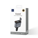 Wiwu Wi-QC027 Exeed Serisi Type-C&Lightning Kablolu + USB-A Hızlı Şarj Özellikli Led Göstergeli Araç Şarj Aleti 117W - 5