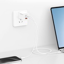 Recci RC85E GaN Teknolojili Hızlı Şarj Başlığı USB-A to Type-C PD 67W Kablolu Şarj Seti - 4