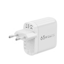 Wiwu Wi-U024 EU Serisi Dual Type-C PD & USB-A GaN Teknolojili Hızlı Şarj Başlığı 65W - 4