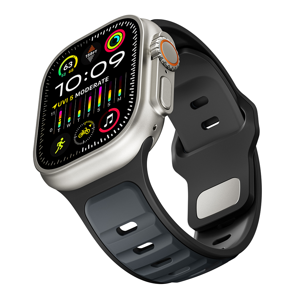 Apple Watch Ultra 49mm Uyumlu Zore KRD-135 Silikon Kordon Strap Kayış - 2