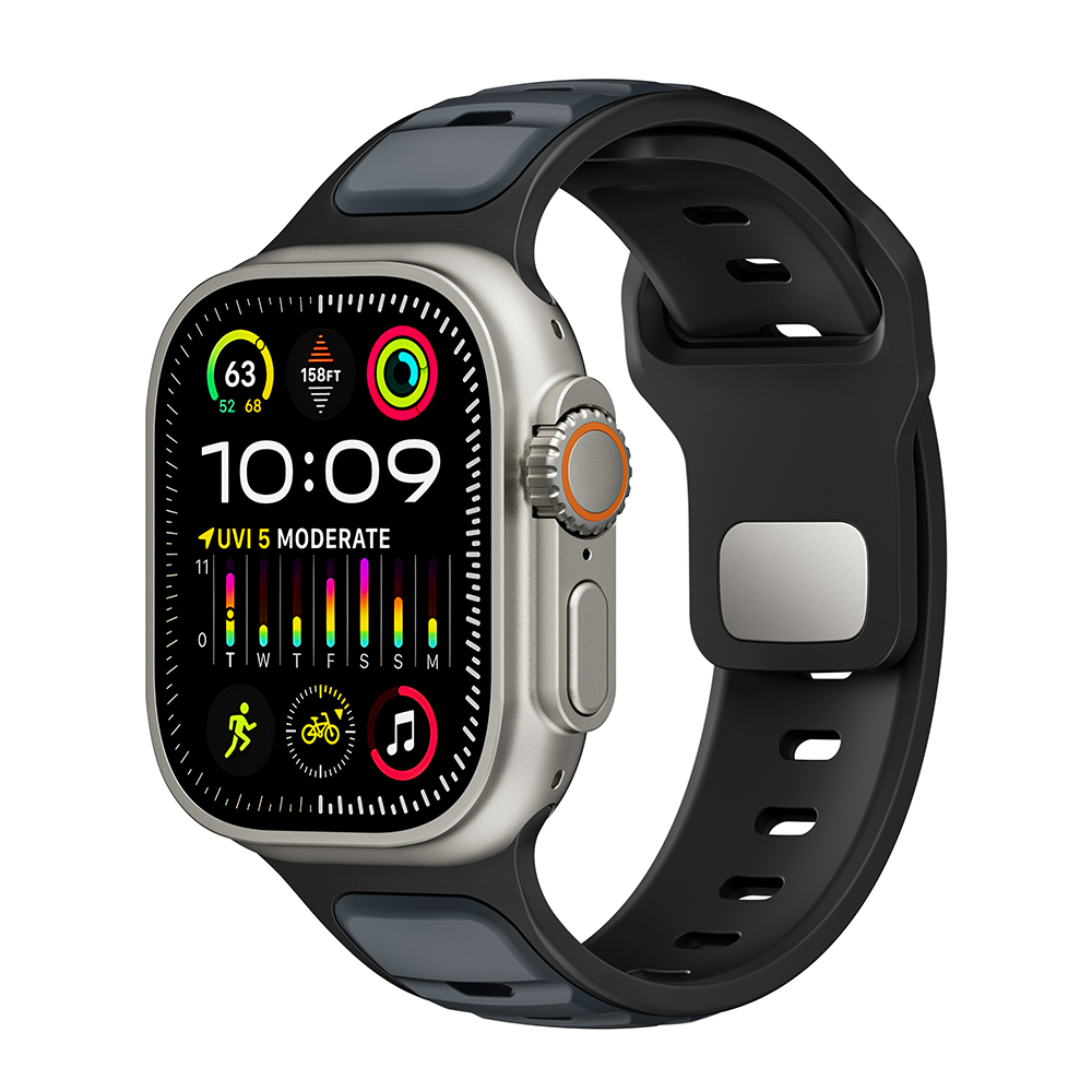 Apple Watch Ultra 49mm Uyumlu Zore KRD-135 Silikon Kordon Strap Kayış - 3