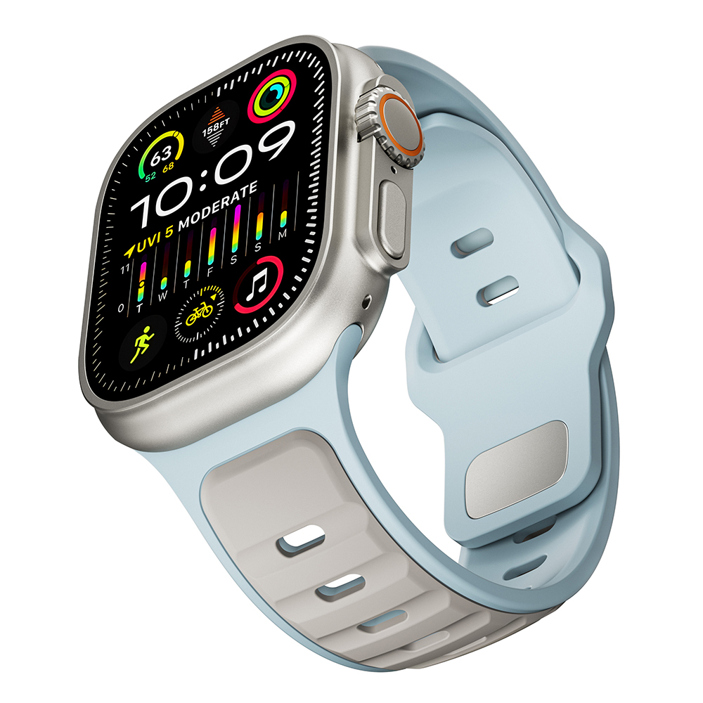 Apple Watch Ultra 49mm Uyumlu Zore KRD-135 Silikon Kordon Strap Kayış - 6