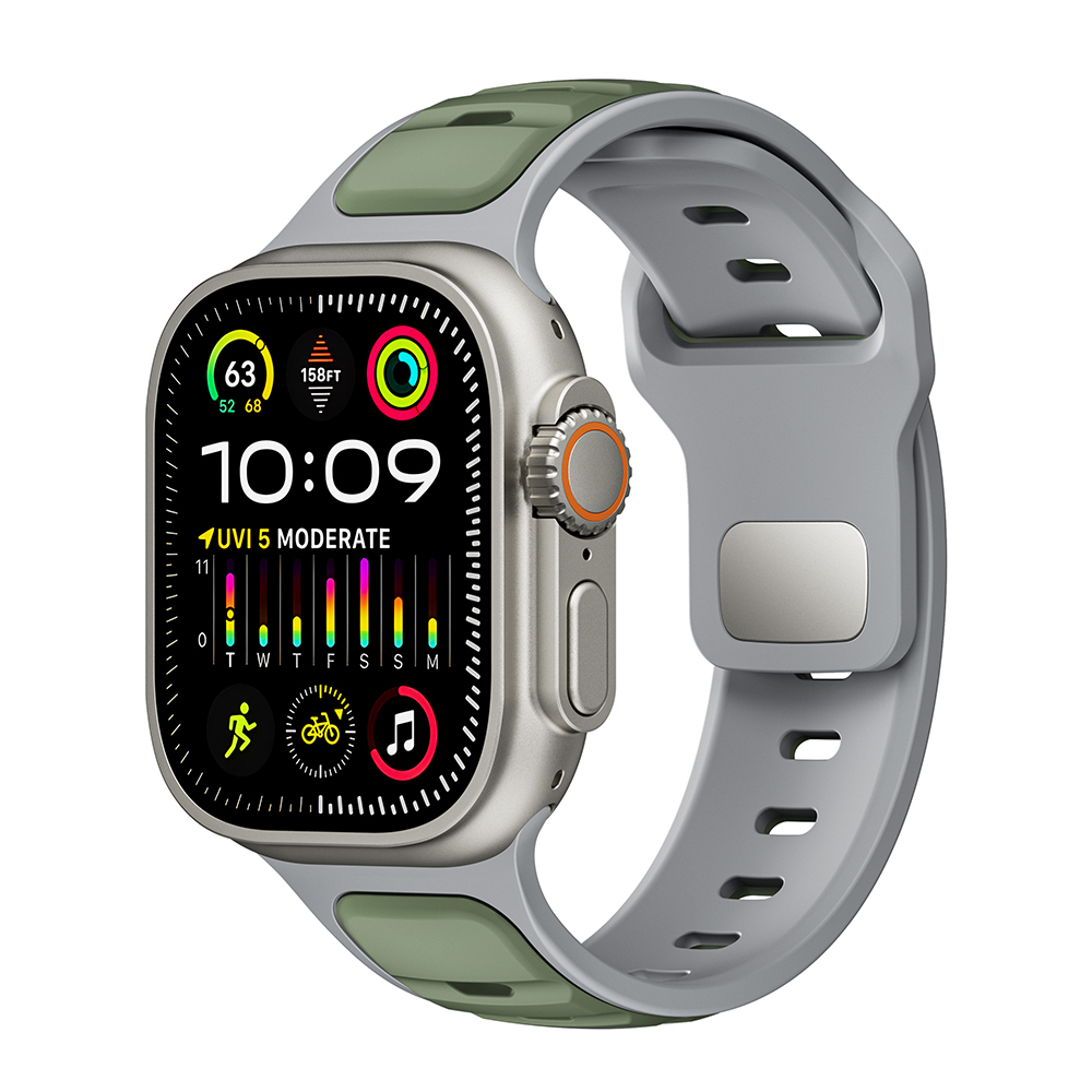 Apple Watch Ultra 49mm Uyumlu Zore KRD-135 Silikon Kordon Strap Kayış - 7