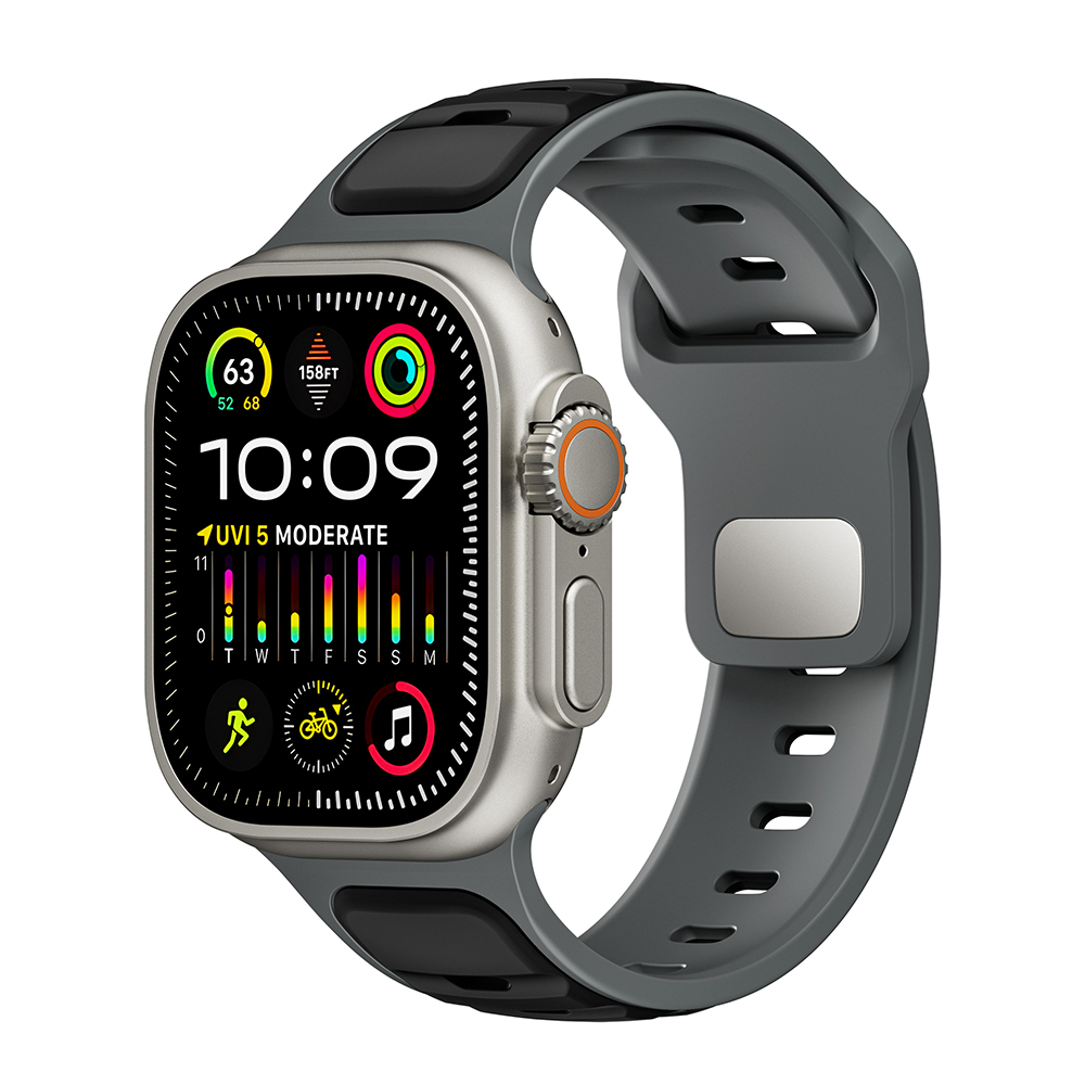 Apple Watch Ultra 49mm Uyumlu Zore KRD-135 Silikon Kordon Strap Kayış - 10