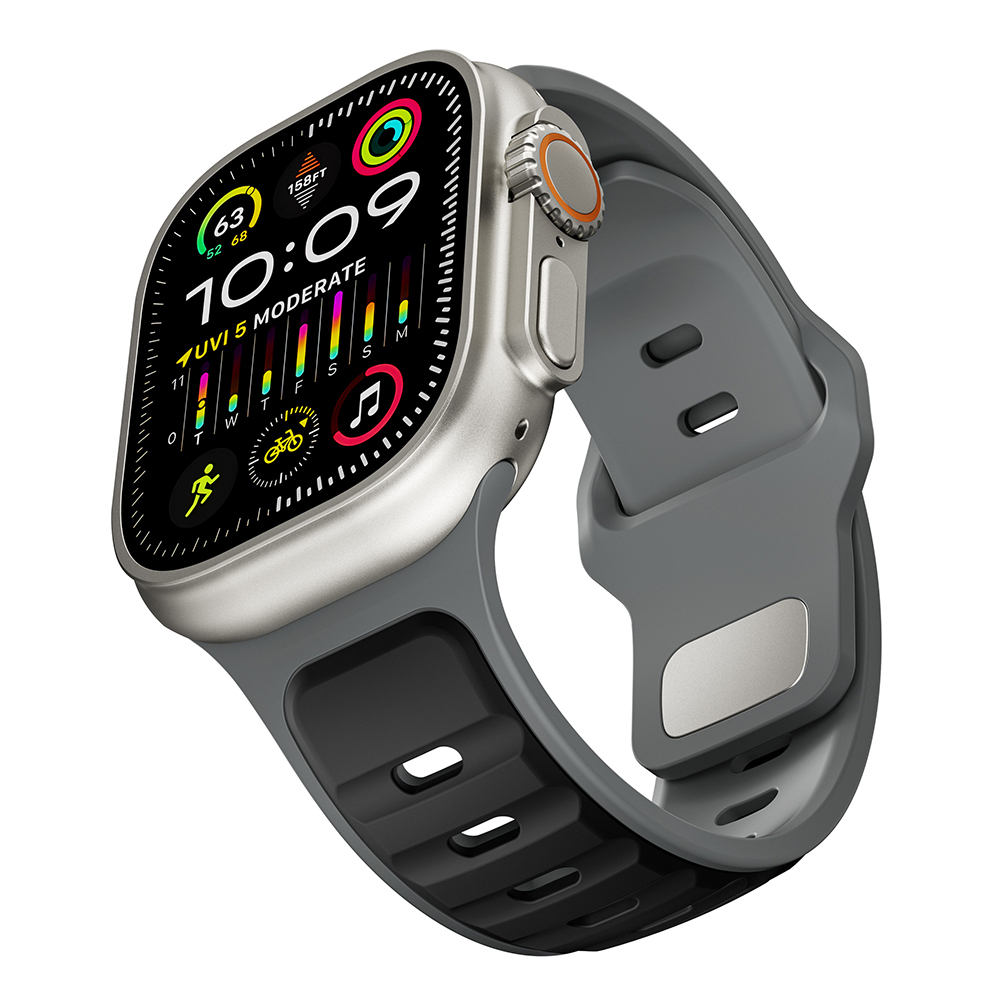 Apple Watch Ultra 49mm Uyumlu Zore KRD-135 Silikon Kordon Strap Kayış - 12