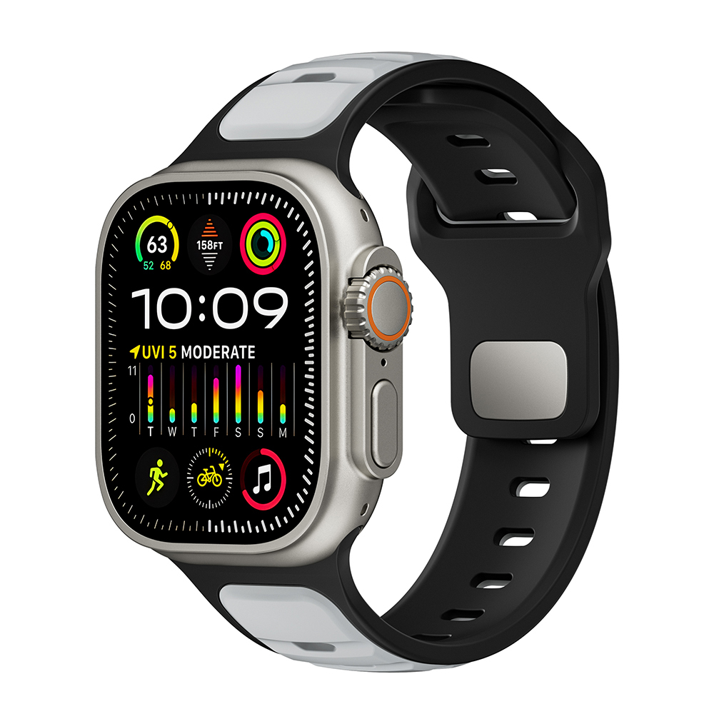 Apple Watch Ultra 49mm Uyumlu Zore KRD-135 Silikon Kordon Strap Kayış - 13