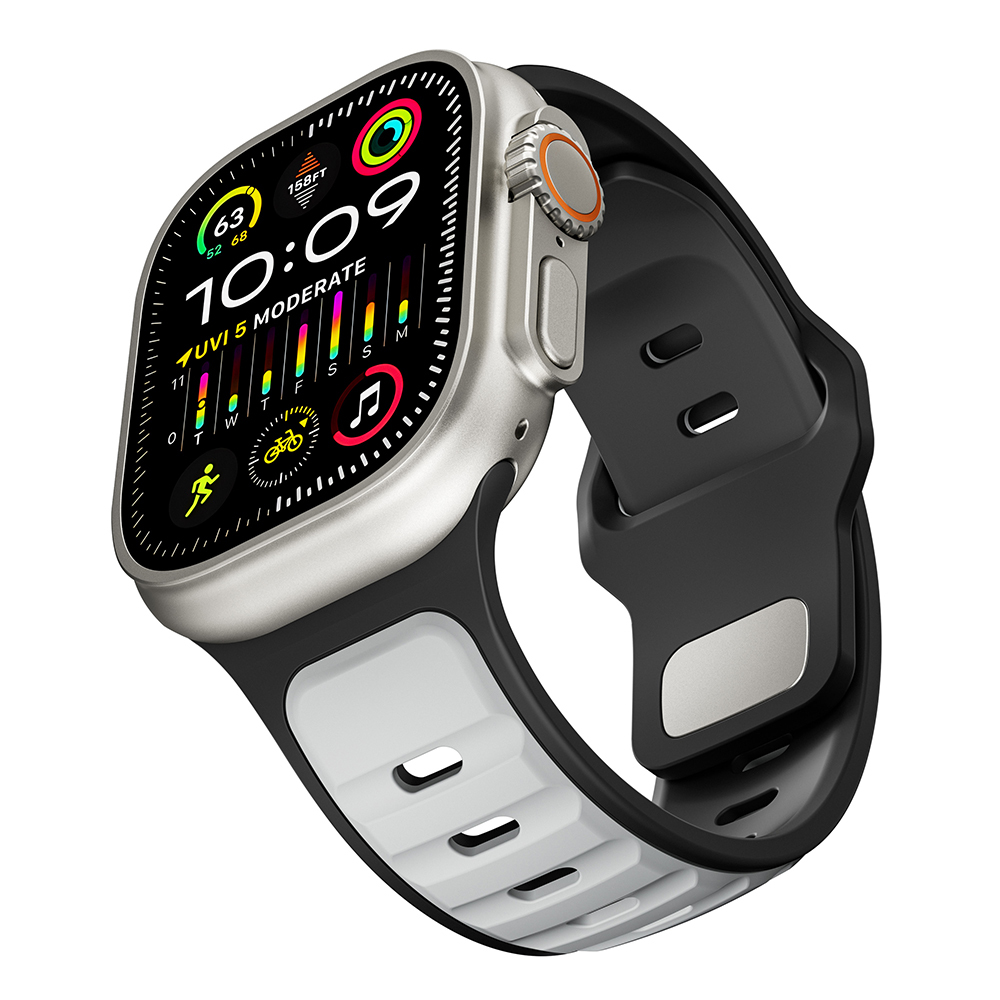 Apple Watch Ultra 49mm Uyumlu Zore KRD-135 Silikon Kordon Strap Kayış - 15