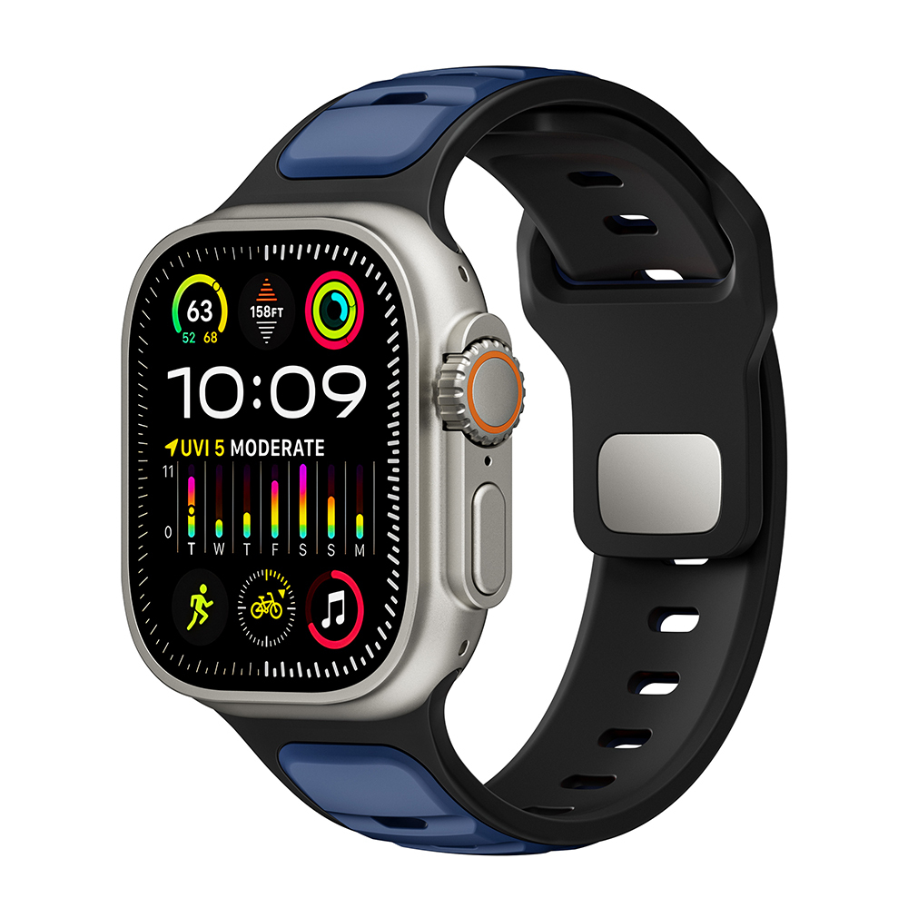 Apple Watch Ultra 49mm Uyumlu Zore KRD-135 Silikon Kordon Strap Kayış - 19