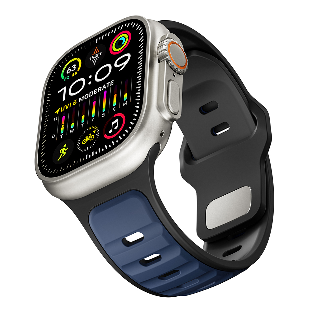 Apple Watch Ultra 49mm Uyumlu Zore KRD-135 Silikon Kordon Strap Kayış - 20