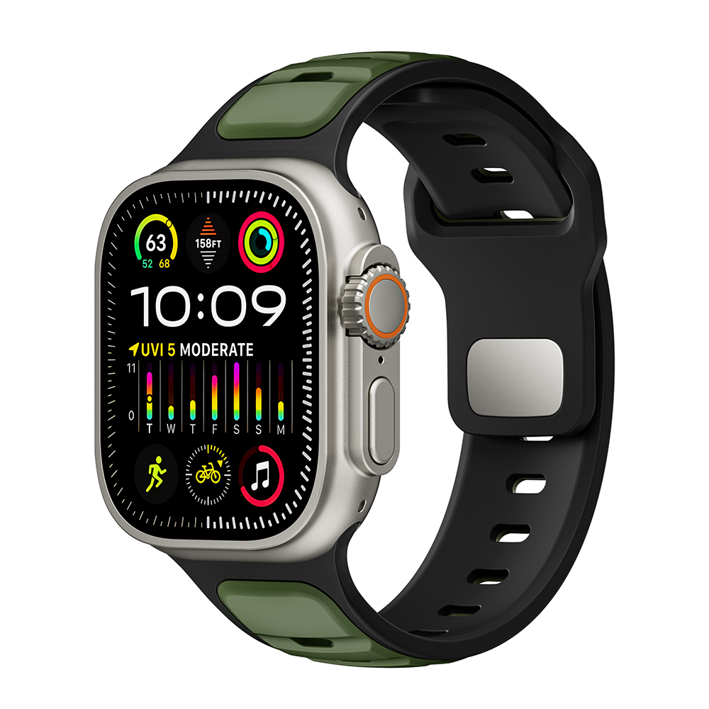 Apple Watch Ultra 49mm Uyumlu Zore KRD-135 Silikon Kordon Strap Kayış - 25